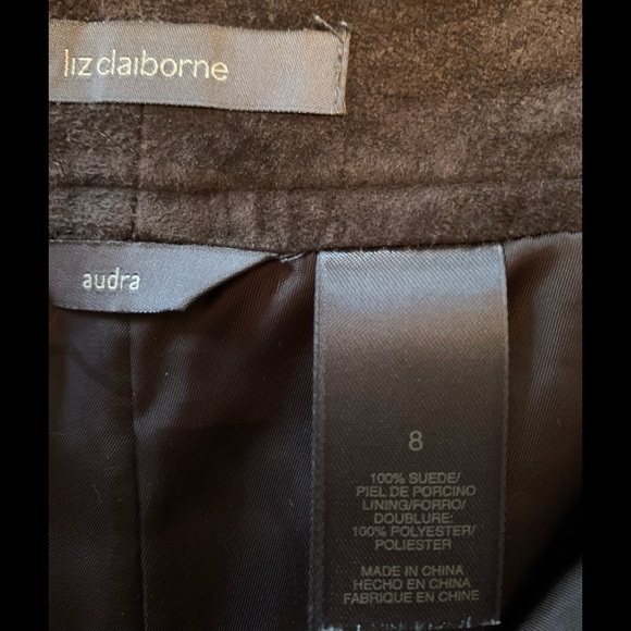 LIZ CLAIBORNE 100% SUEDE PANTS - Picture 3 of 5